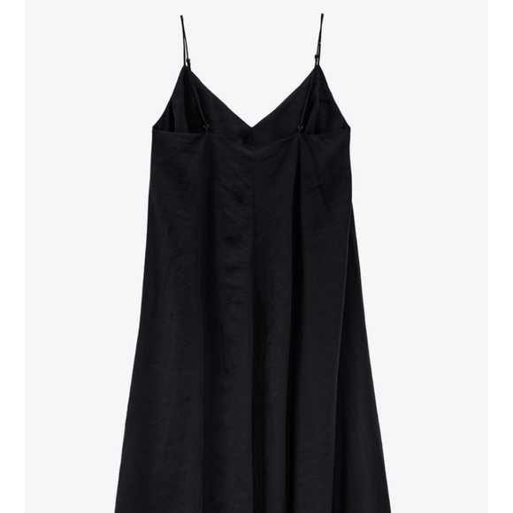 Zara * Oversized Flowy Boho Maxi Black Dress - Picture 5 of 6